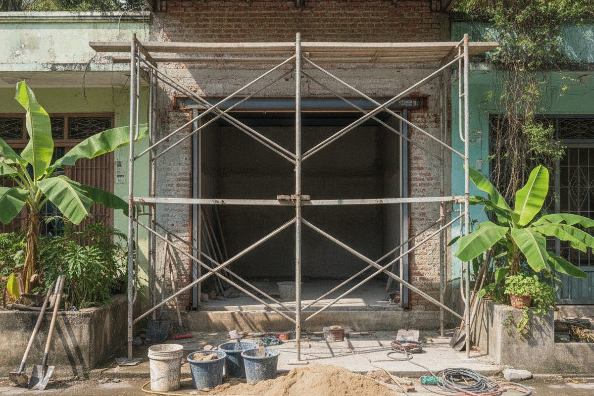 Chantier Extension local commercial