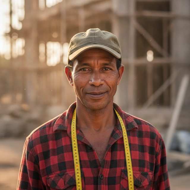 Portrait de Tiana M., métreuse chez Rakoto Construction
